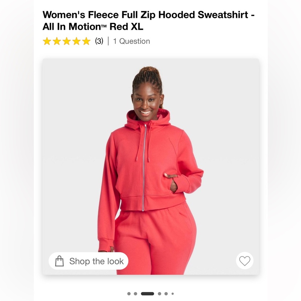 All in Motion zip up hoodie New with tags